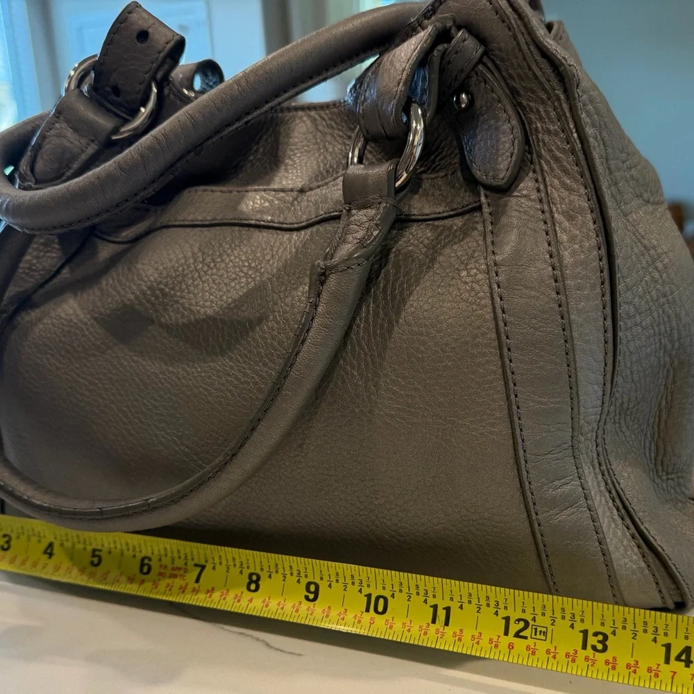 Cole Haan Pebble Leather Shoulder Bag in Grey